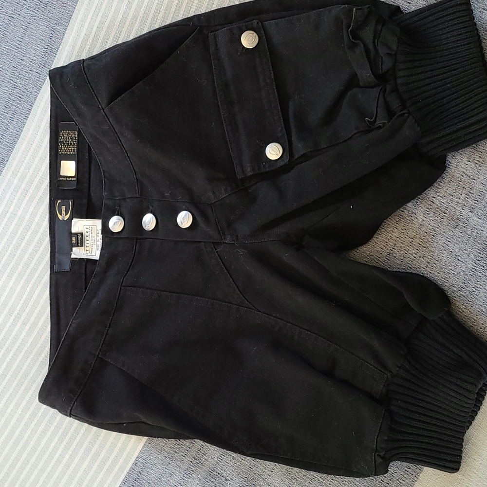 Just Cavalli black cargo shorts sz small